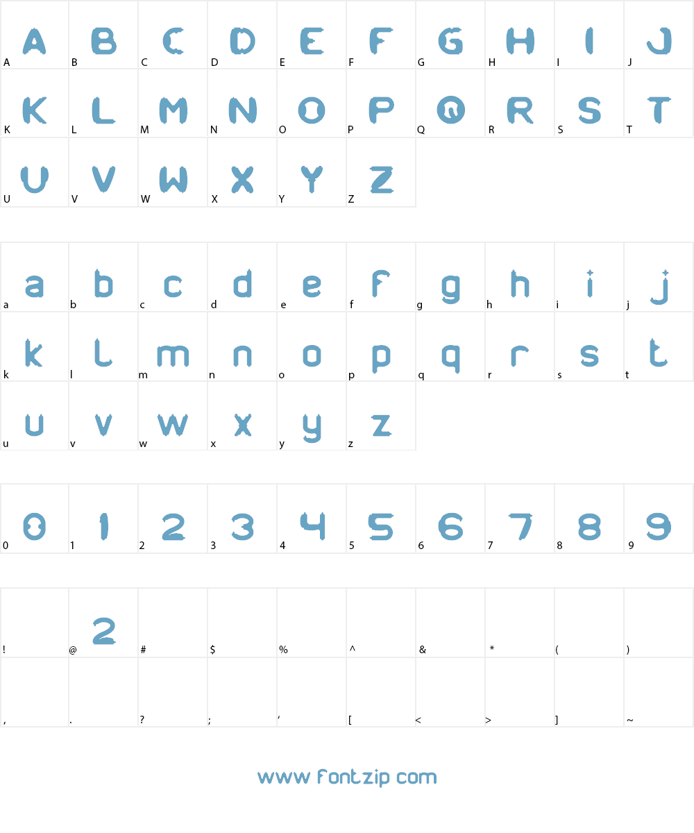 MODERN CRAFT Font Character